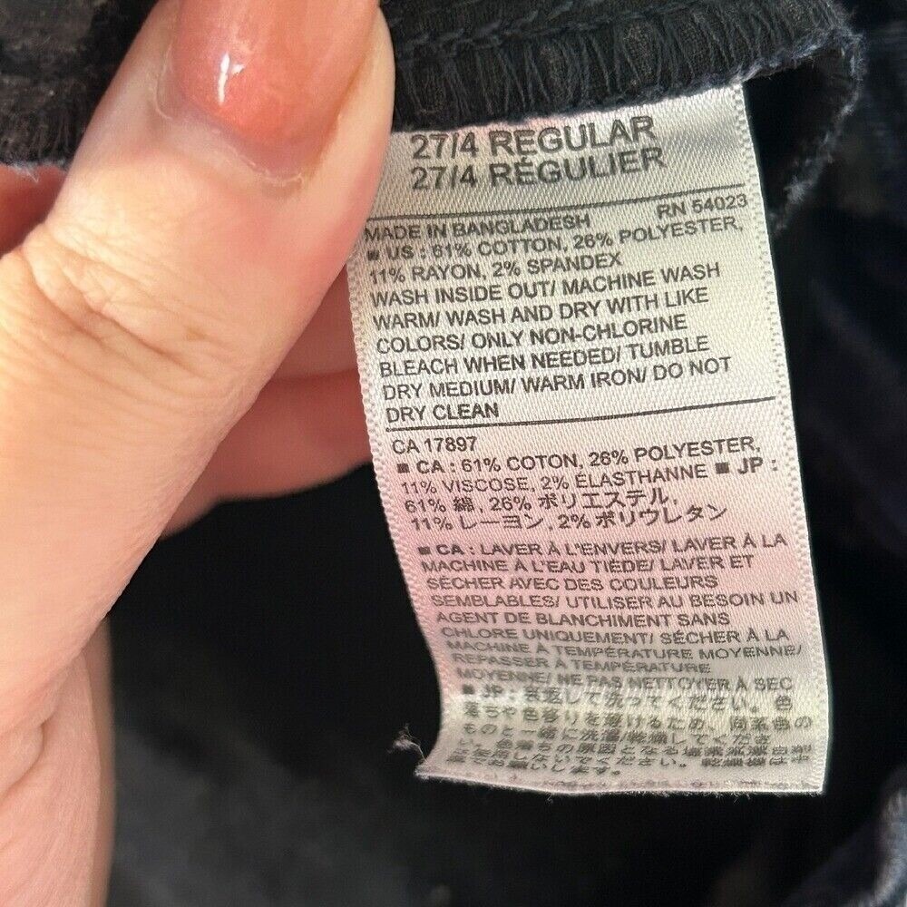 Banana Republic Skinny Fit Jeans Womens 27/4 Dark Wash Indigo Stretch‎ Denim - Picture 4 of 6
